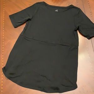 J Jill Pima Shirttail Tee